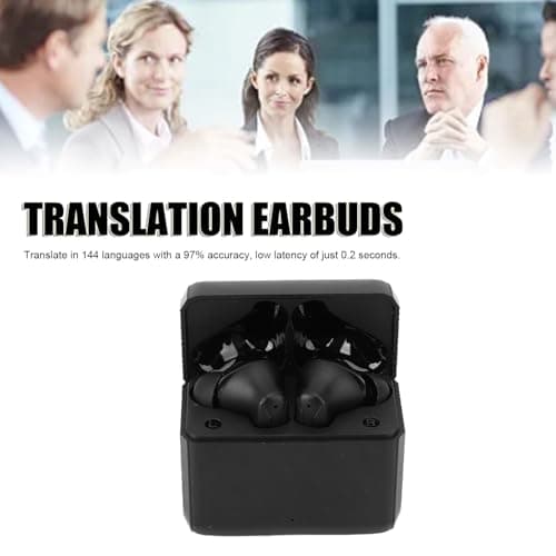 Yechiry Translation Earbuds for Travel, Calls, 144 Languages (Black) — view 3