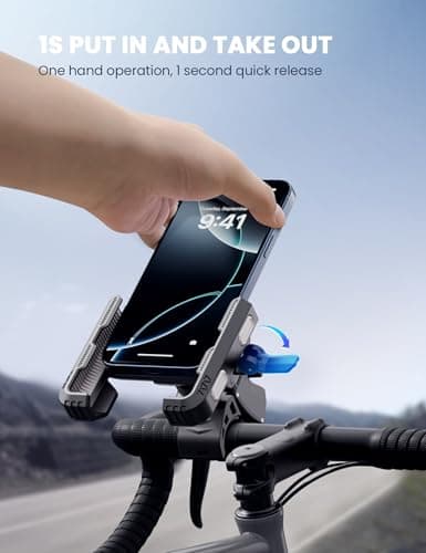 GREFAY Bike Phone Holder for Handlebar Motorcycle Bicycle E-Bike Scooter — view 2