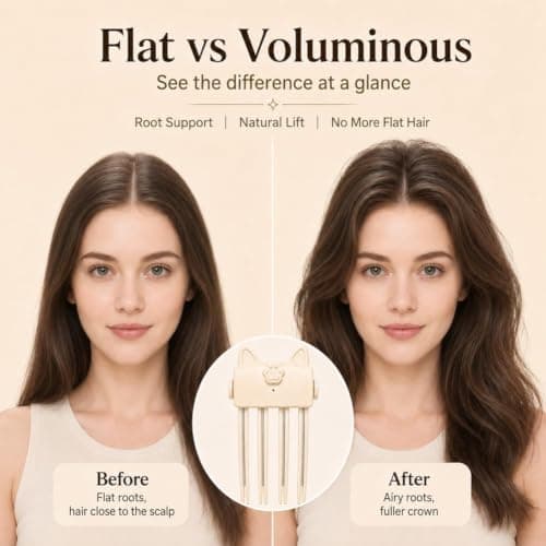 Cordless Heated Volumising Root Lift Clip, Crown Hair Volume Styling Tool — view 4