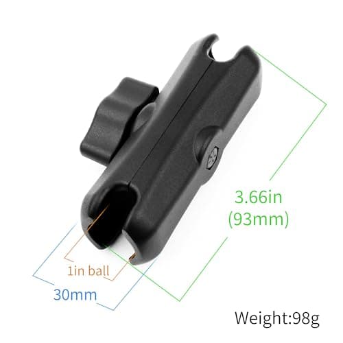 GEPULY Double Socket Medium Arm for 1''25MM Ball Adapter Fits RAM B Size — view 2