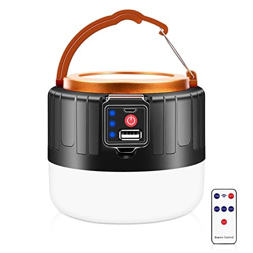 Flintronic Solar Camping Lantern, 1000LM Remote Control, 5 Modes Waterproof Tent Light, Suitable for Hiking, Fishing, Hunting