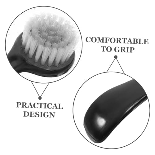 HAPINARY Facial Cleansing Brush Set with Soft Nylon Wool Bristles 3pcs and Pvc Handle Effective Makeup Removal and Exfoliating Face Wash Tool for Women for Travel and Daily Skincare — view 2