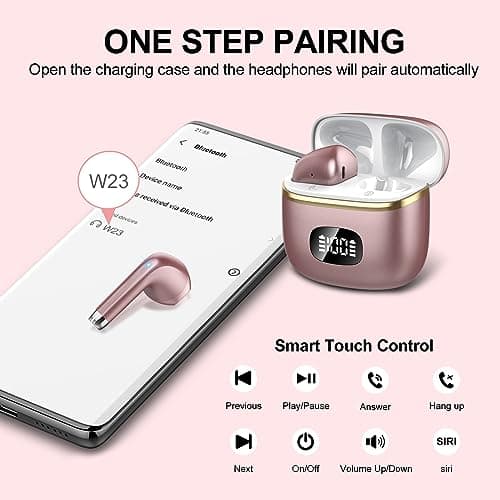Wireless Bluetooth Headphones, Bluetooth 5.3 Earphones with ENC Reduction — view 5