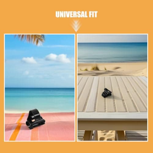 NUOBESTY 8pcs Universal Snorkel Clip for Diving Mask and Snorkel, Quick Release Plastic Holder Lightweight Portability for Travel and Scuba Gear Attachment, Black — view 3
