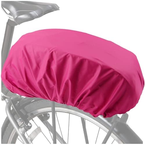 VAOLOAV Rain Cover for Bicycle Basket Rain Cover Bicycle Bag Luggage Rack 5L - 20L Waterproof Pink — view 6
