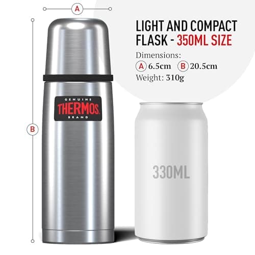 Thermos Light & Compact Stainless Steel Flask (350ml) 14h Hot | 24h Cold — view 5