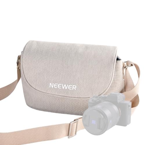 Neewer Camera Shoulder Bag, Waterproof Travel Camera Case, Lightweight and Compact for Photographers, Compatible with Sony Canon Nikon DSLR Lenses and Small Camera Accessories, PB25