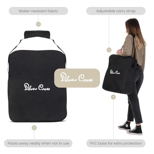 Silver Cross Clic Stroller Bag - Pram Organiser Bag - Travel Bag - Pram Accessories - Water Resistant - Black — view 3