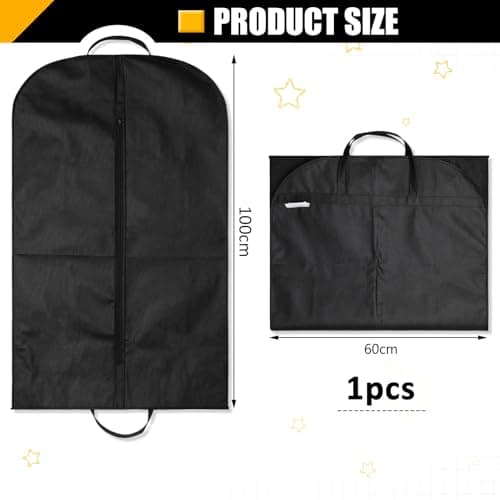 1 Pack Suit Bag Suit Cover For Men, Suits Carrier With Handles And Gusset — view 2