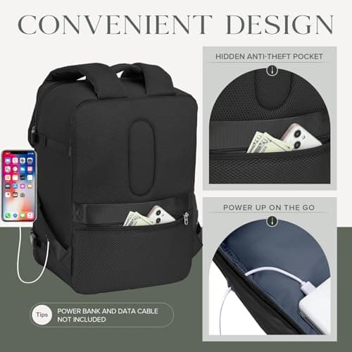 Hayayu Ryanair Cabin Bags 40x30x20 Underseat Carry-on Backpack Hand Luggage — view 4