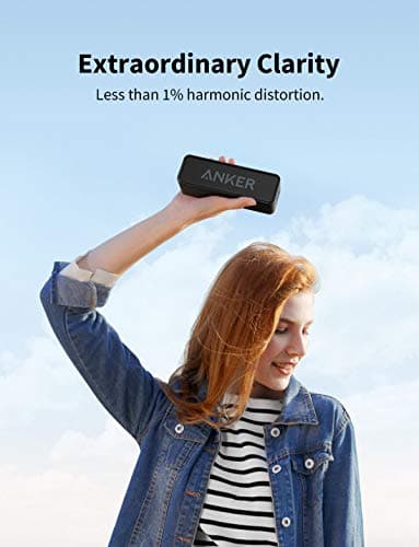 Anker Soundcore Bluetooth Speaker Upgraded Version with 24H Playtime, IPX5 Waterproof, Stereo Sound, 66ft Bluetooth Range, Built-In Mic, Portable Wireless Speaker for iPhone Samsung — view 4