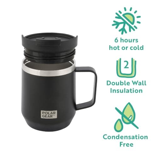 Polar Gear 400ml Desk Coffee Travel Mug with Handle Barista - Leakproof — view 5