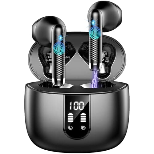 Wireless Earbuds, NEW Mini Bluetooth 5.4 Headphones In Ear with Deep Bass