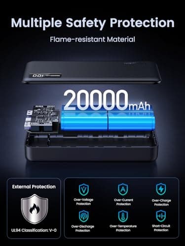 UGREEN Nexode 20000mAh PD 20W QC Power Bank Built-in Cable — view 5