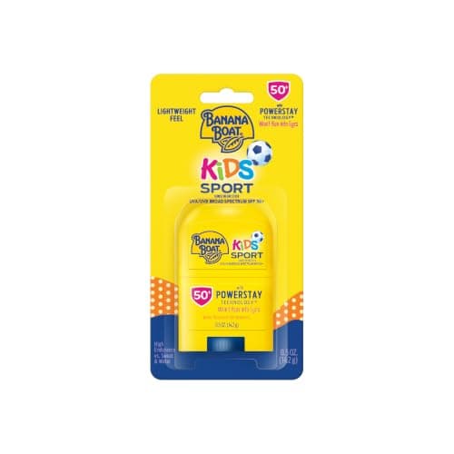 Banana Boat Kids Sport Broad Spectrum Sunscreen Stick with SPF 50, 0.5 Ounce
