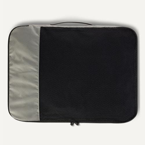 Amazon Essentials 4-Piece Packing Cubes Travel Accessories Set, Luggage Organiser with Double Zip, Mesh Top, 100% Polyester, Large, Grey (Previously Amazon Basics) — view 5