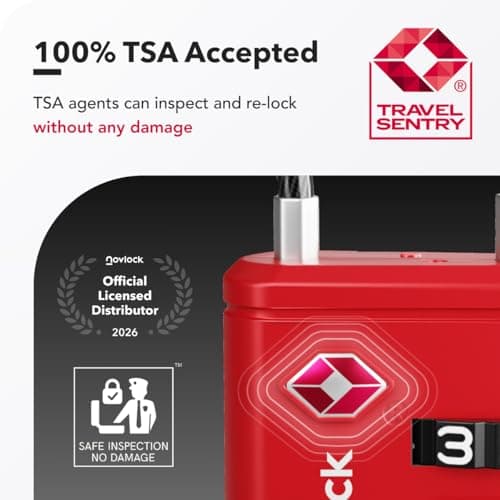 NovLock Suitcase Locks, TSA Approved Luggage Locks, 4-Digit Travel Padlocks — view 3
