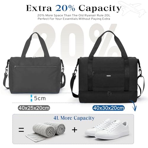 VSNOON for New Ryanair Cabin Bags 40x30x20, 24L Travel Carry on Bag — view 4