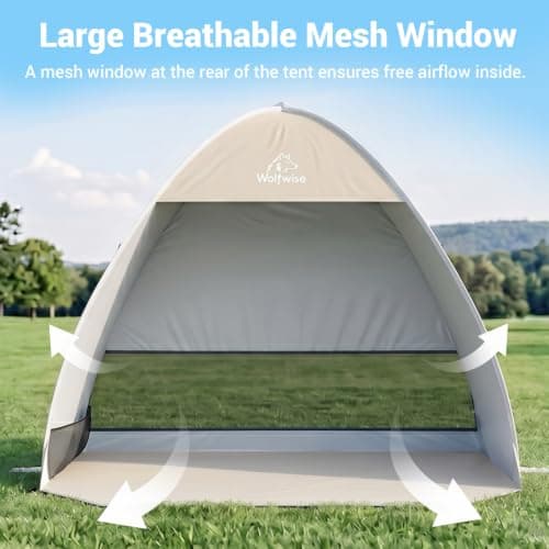 WolfWise Pop up Beach Tent, 4-5 Person Sun Shade Instant Setup for Outdoor — view 6