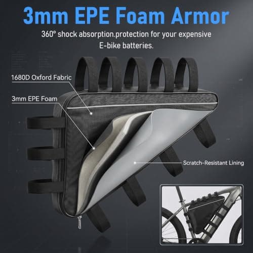 Ebike Battery Bag Triangle Bike Frame Bag, Electric Bicycle Kit Case — view 2
