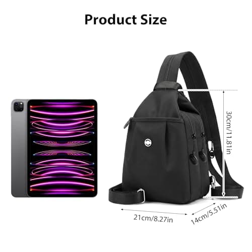 YancLife Anti Theft Backpack - Waterproof 2-Way Commuter Bag with Large Capacity Oxford Convertible Shoulder Tote - Stylish Multi-compartment Travel Handbag for Work Fitness Shopping (30x21x14cm) — view 5