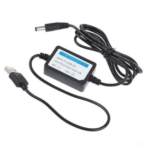 Portable USB Power Step-Up Cable 5V to 12V Converter for Wireless Router - Stable 1A Output Cord for Baby Monitor CCTV Camera(5V to 9V) — view 3
