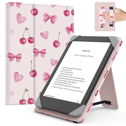 MoKo Universal Case for 6 inch kindle eReaders and Tablets, Cherry Bow