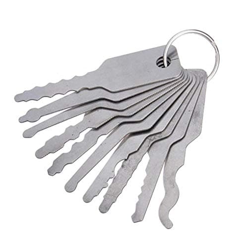 10 pcs, Jiggler lock picks for double sided lock fasteners selection tool — view 2