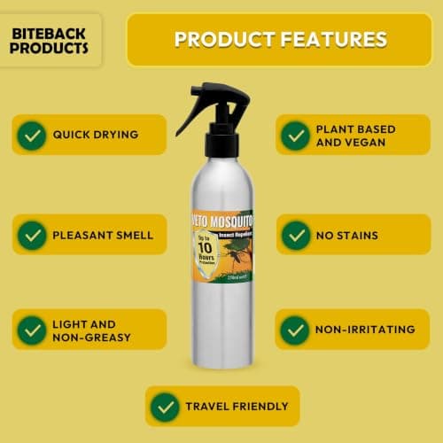 Biteback Products 'Veto Mosquito' - Insect Repellent Spray, DEET-Free | 20% Icaridin | Up to 12 Hours Mosquito, Midge & Tick Protection | Formulated Specifically for Human Application | 250ml — view 5