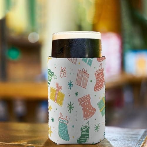 Reusable Neoprene Gifts And Socks Iced Coffee Sleeve Insulated Cup Holder for 16-20oz Tumblers Soft Protective Thermal Sleeve for Hot Cold Drinks Washable Cup Protector for Travel Office Commute — view 5