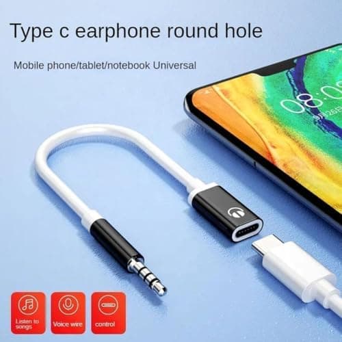 Essivox Type-C to 3.5mm Red Audio Adapter, Universal Analog Cable for Smartphones and Laptops, Noise Cancelling Headphone Adapter — view 6