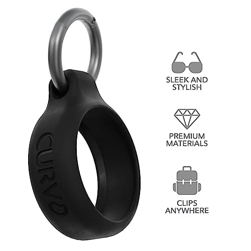 CURVD Earplugs Case Clip for Secure Storage & Travel of Ear Plugs- Premium Carrying Case Clip. Portable Waterproof Aluminum Earplug Holder, Durable Container Recyclable & Sustainable Materials (Black) — view 3