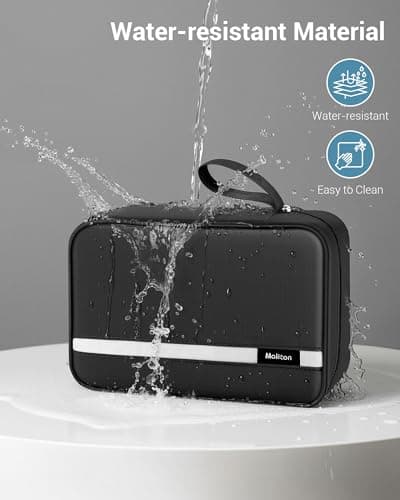 Maliton Hanging Toiletry Bag, Waterproof Wash Bag with 4 Compartments — view 4