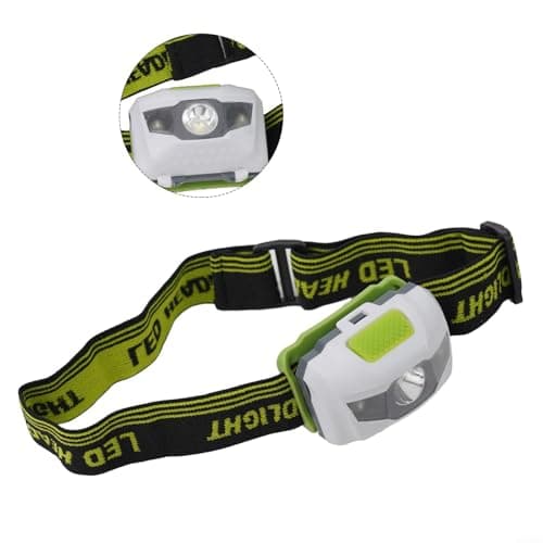 LED Headlamp with Red and White Light, 1000 Lumen Super Bright Head Torch with 90° Adjustable Angle, IPX4 Water Resistant for Outdoor Activities — view 3
