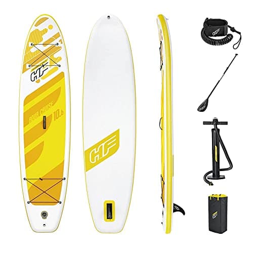 Bestway Hydro-force SUP, Aqua Cruise Set Stand Up Paddle Board with Hand Pump and Travel Bag, 10 ft 6