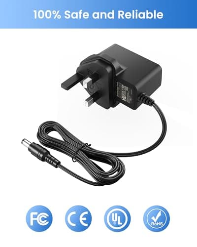 ZOSI 12V 2A 2000MA CCTV System Power Supply Adapter, UK Plug — view 6