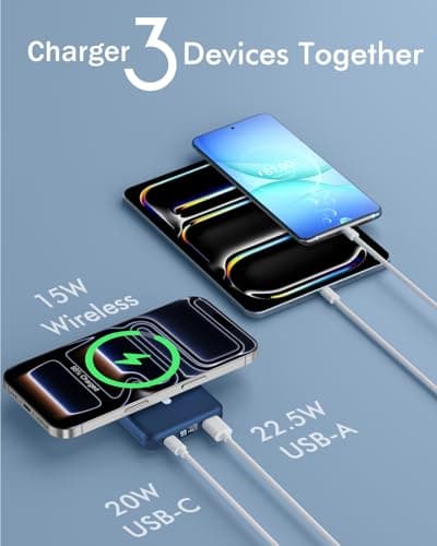 Podoru for Magsafe Power Bank 10000mAh Magnetic Portable Charger with Stand — view 5