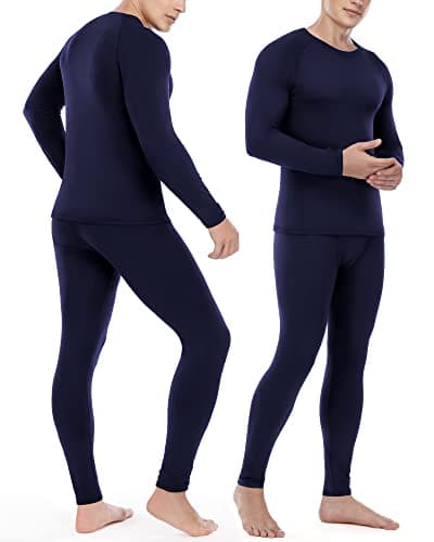 Roadbox Men's Thermal Underwear Sets - Fleece Lined Long Johns Base Layer Tops & Bottoms Quick Dry for Winer Skiing Cycling — view 2