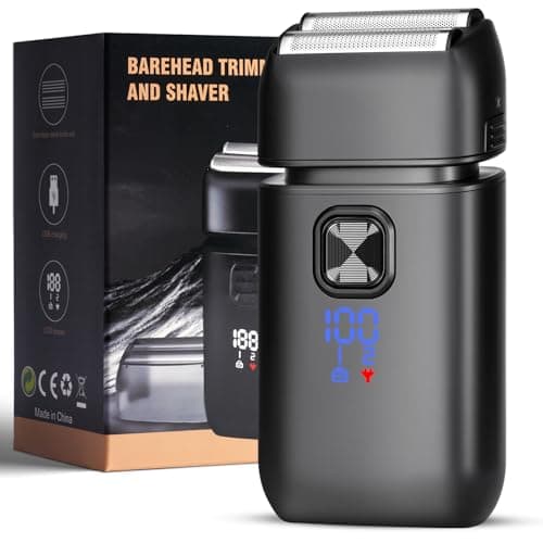 Flintronic Foil Shaver, Electric Razor for Men, 2 in 1 Electric Shavers with Pop Up Trimmer, Washable Shaving Head, USB-C Rechargeable, Mens Cordless Razor Shaving for Face Hair Beard Neck