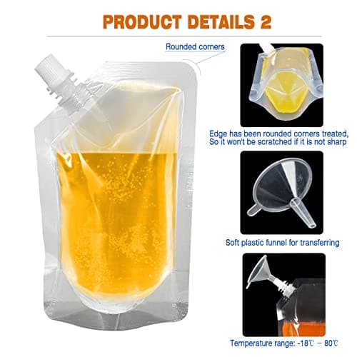 6 PCS 8OZ 250ml Juice Flasks - Reusable Drinking Flasks for Travel, Leak-Proof Food Grade Plastic — view 5