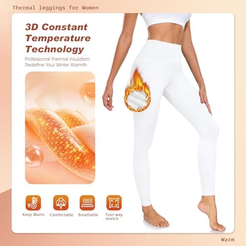 Thermal Leggings Women Fleece Lined Tights Yoga Pants Winter Warm Leggins — view 4