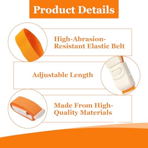 5 PCS Adjustable Tourniquets, Multicolor Reusable Tourniquets with Quick Release Buckle for Nurses First Aid Blood Stop Belt for Home and Outdoor Sports — view 3