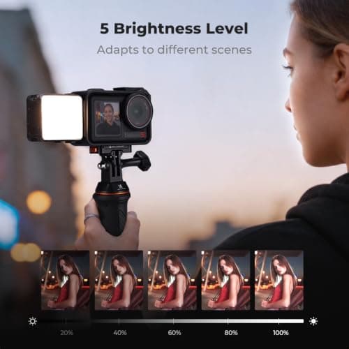 K&F CONCEPT Mini Fill Light Compatible with DJI Osmo Action 3/4/5 Pro — view 4