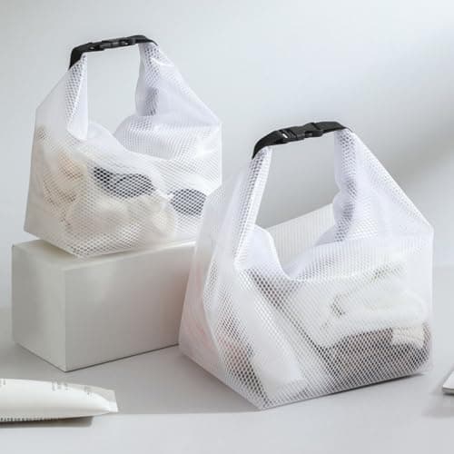 DSLKGWE Double Compartment Storage Bags for Travel Swimwears, Gray — view 4