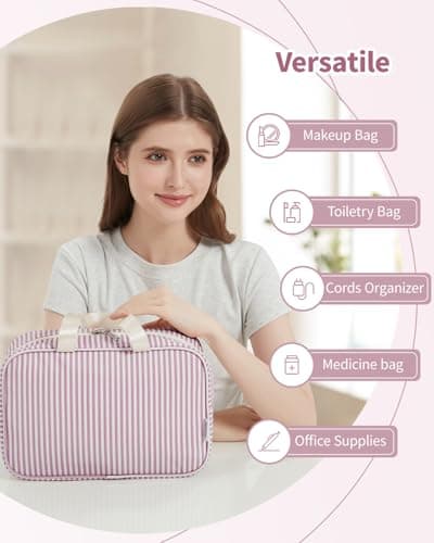 Narwey Large Toiletry Bags for Women,Travel Wash Bag Women for Toiletries — view 6