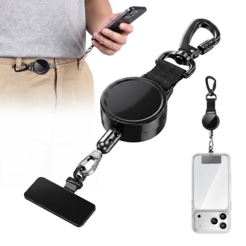 KEPEAK 360° Rotating Anti-Theft Phone Holder, Black