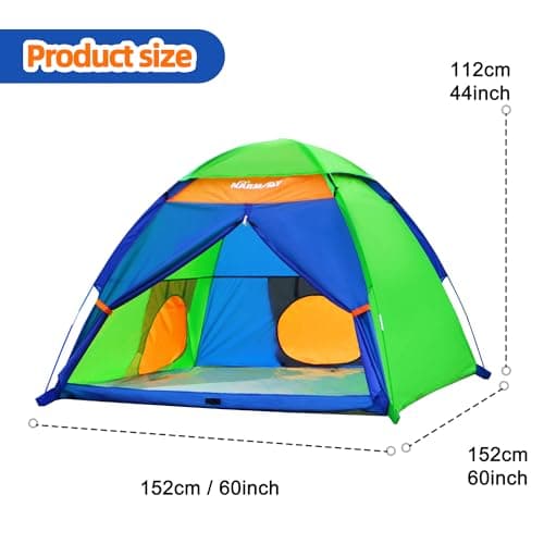 NARMAY® Play Tent Summer Camping Dome Tent for Kids Indoor/Outdoor Fun - 152 x 152 x 111 cm — view 6