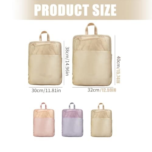 AJTUTUS Multipurpose Compression Bags for Travel Storage, Purple M — view 2
