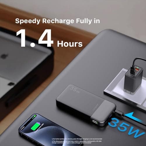 JUOVI Power Bank 35W 10000mAh Portable Charger Fast Charging — view 4