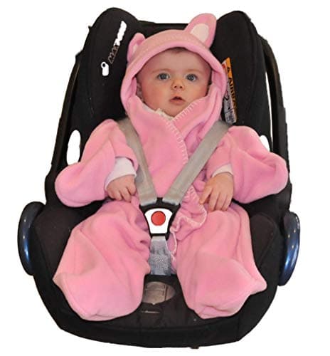 Baby Wrap blanket in Luxury Gift Box by BABY BLISS Star Wrap Fleece for Newborns Infants and Toddlers 2 – 12 Month’s Boy Girl Super Soft Great for Travel Strollers and Car Seats (Pink) — view 6